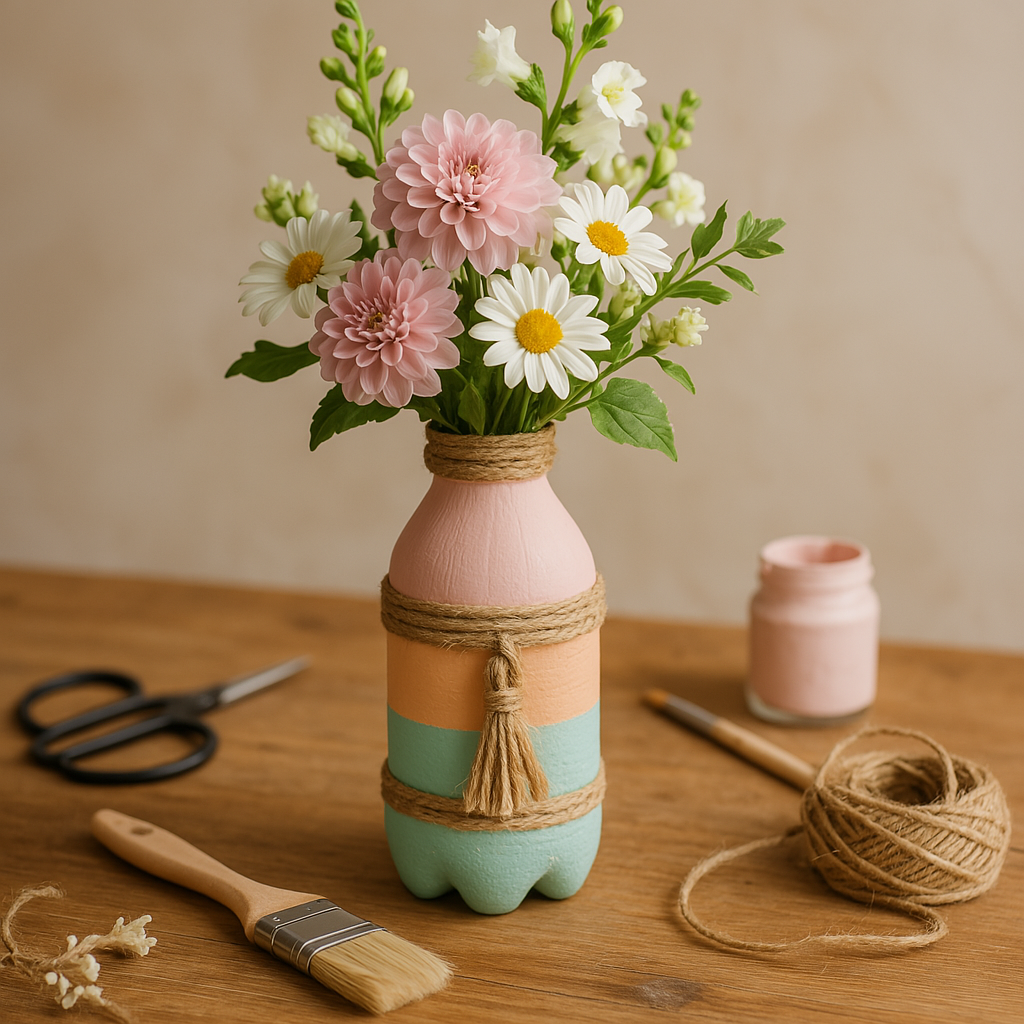 Upcycling Keren Transformasi Botol Plastik Jadi Vas Bunga Unik dalam 10 Menit!