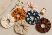 Scrunchie Cantik dari Kain Sisa
